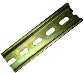 DIN-рейка низкая 7.5х35мм, перфорированная, длина 2000мм (EDR35-7,5). Вид 1