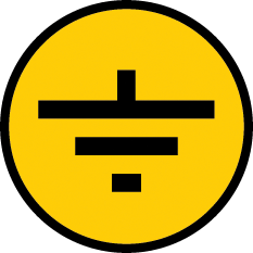 З символ "Заземление" 30х30мм ИЭК. Вид 1