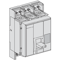 Выключатель ns1600 na 4p фиксир. в сборе передн. прис. Schneider Electric. Вид 1