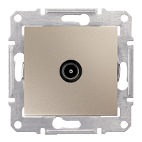 Розетка TV, оконечная, 1 db (титан) Sedna Schneider Electric. Вид 1