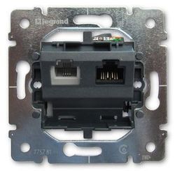 Розетка двойная RJ11+RJ45 кат. 6 UTP Legrand. Вид 1