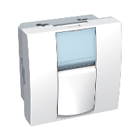 Розетка s-one rj45 cat 6 экран антибак Schneider Electric. Вид 1