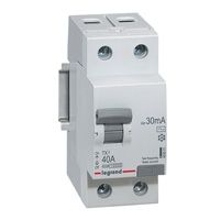 TX3 Блок утечки тока (УЗО) 2-полюсный, 40A, 30mA, тип АC Legrand. Вид 1