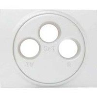 Накладка TV+FM+SAT розетки (Aluminium) Galea Life Legrand. Вид 1