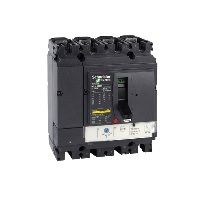 429860 NSX100N TM100D 4P Электронный 4х-полюс. автомат 100А 50kA, подкл. под шину  Schneider Electric. Вид 1