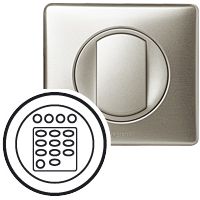 Накладка доп. модуля для тюнера,титан,Celiane, Legrand. Вид 1