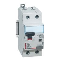 DX3 Дифф. автомат 1P+N, 16A, 10mA, тип АC, 6kA (хар-ка C) Legrand. Вид 1