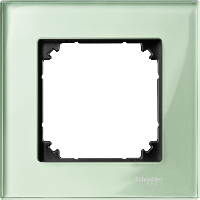 Рамка 1-постовая, sm (стекло изумруд) Merten M-Elegance Schneider Electric. Вид 1