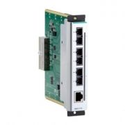 Интерфейсный модуль c 1 x 10/100BaseTX портом (разъем RJ45) и 3 х 100BaseFX портами (разъем SС), -40...+75C MOXA. Вид 1