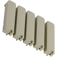 Пять крышек для пустых слотов tsx57 Schneider Electric. Вид 1