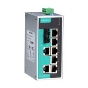 8-портовый неуправляемый коммутатор: 7х10/100 BaseTX, 1 x 100BaseFX в металлическом корпусе, -40...+75C MOXA. Вид 1