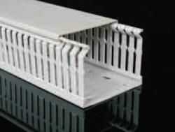RK 25x25 DIN LD Канал ПВХ перфорированный 25х25 мм, Д=2м, темно-серый Kopos. Вид 1