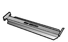 Кронштейн опорный w1960-200 оцинк. Schneider Electric. Вид 1