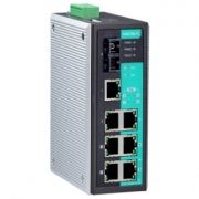 8-портовый неуправляемый коммутатор: 4 PoEх10/100 BaseT(X) Ethernet, 3х10/100BaseT(X), 1 порт 100BaseFX, 0...+60С MOXA. Вид 1