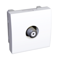 Sat розетка оконечная белая ral9003 Schneider Electric. Вид 1