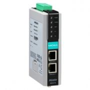 2-портовый преобразователь Modbus-RTU/ASCII (2 x RS-232/422/485) в Modbus/TCP в промышленном исполнении, -40...+75C MOXA. Вид 1
