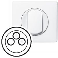 Накладка TV/FM/SAT розетки белая Celiane Legrand. Вид 1