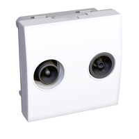 Tv/fm розетка (tv проходная) бел r9003 Schneider Electric. Вид 1