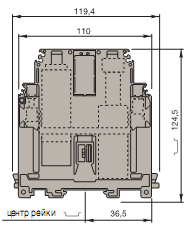 D150/31.D10 Клеммник силовой 150мм.кв. (желтый) TYCO. Вид 1