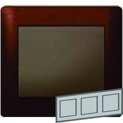 Рамка 3 поста, горизонтальная (mahogany) Galea Life Legrand. Вид 1