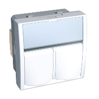 Розетка s-one 2xrj45 cat 6a экр r9003 Schneider Electric. Вид 1