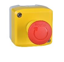 Кнопочная станция для аварийной остановки Schneider Electric. Вид 1