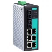 8-портовый неуправляемый коммутатор: 7 х 10/100 BaseTХ и 1х100BaseFX, релейный выход, 0...+60 MOXA. Вид 1