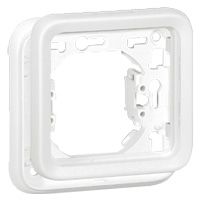 Рамка с супортом 1пост для скрытого монтажа (белый) IP55 Plexo Artic Legrand. Вид 1