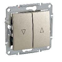 Выключатель для жалюзи, с механич. блокир., сх. 4, 10а, 250В (титан) Sedna Schneider Electric. Вид 1