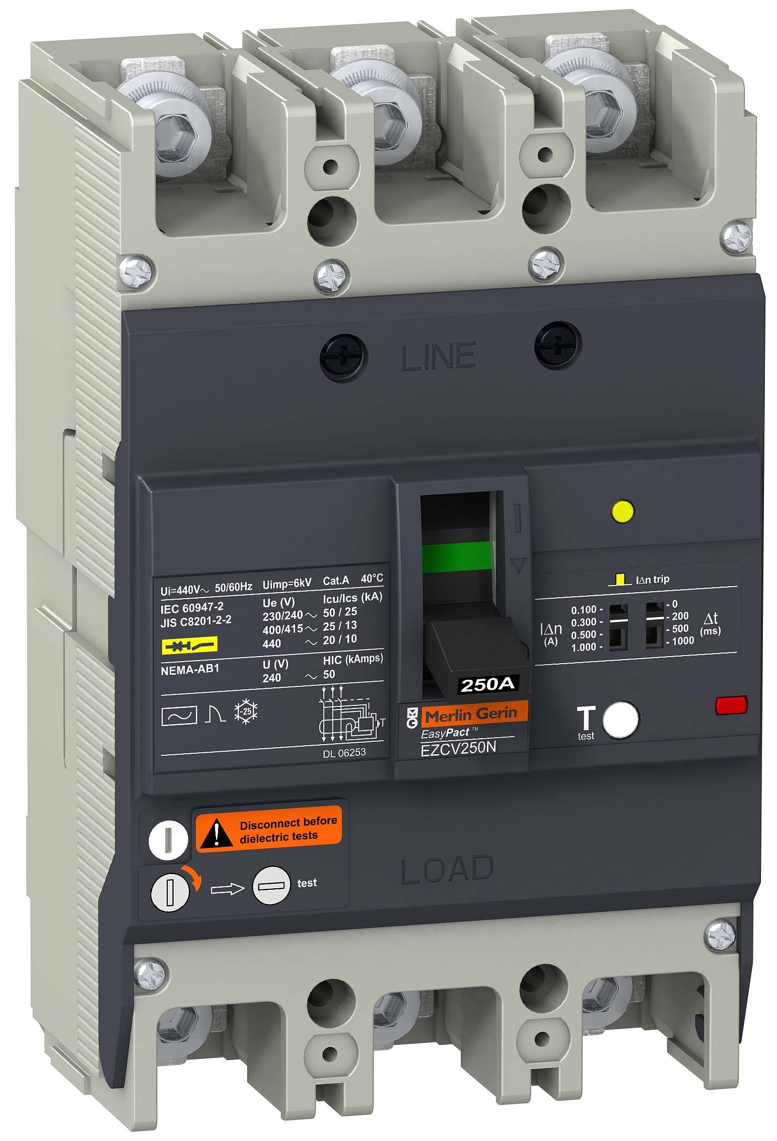 Авт. выкл. с диф.защ. 25 ка/415 в 3п3т 150 a Schneider Electric