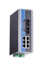 Управляемый коммутатор 6 x 10/100BaseTX, 2 x 100BaseFX, питание - 24 В пост., разъем SC, IEC 61850-3 MOXA. Вид 1