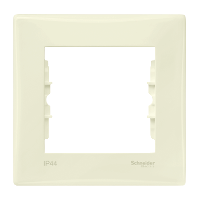 Рамка 1-постовая IP44 (бежевый) Sedna Schneider Electric. Вид 1