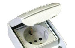 Бытовая розетка для KEDRA IP65 2П+Т 16А нем.стд.  Schneider Electric. Вид 1