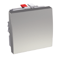 Выключатель без фиксации 10a металлик Schneider Electric. Вид 1