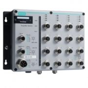 Управляемый Ethernet коммутатор: 16х10/100BaseT(X) и 2х10/100/1000BaseT(X) , резервируемое -40...75C MOXA. Вид 1