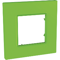 Рамка 1-постовая (киви) Unica Quadro Schneider Electric. Вид 1