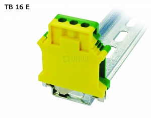 Клеммник винтовой 16мм.кв., желто-зеленый, (1уп-36шт) Провенто. Вид 1