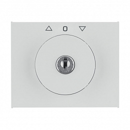 Накладка с замком к жалюзийному замочному выключателю (полярная белизна, глянцевый) K.1 Berker. Вид 1