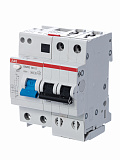 DS202 C10 AC30 Дифф. автомат 2-полюсный, 10A, 30mA, тип АC, 6kA (хар-ка C) ABB
