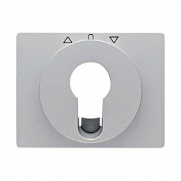 Накладка для жалюзийного замочного выключателя/кнопки (алюминиевый, матовый) K.5 Berker. Вид 1