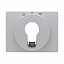 Накладка для жалюзийного замочного выключателя/кнопки (алюминиевый, матовый) K.5 Berker. Вид 1.