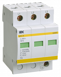 Ограничитель имп. перенапр. ОПС1-D 3Р In=5kA Un=230B Im=10kA ИЭК. Вид 1