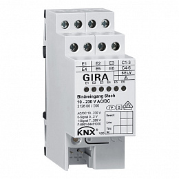 KNX Двоичный вход 6-местная 10 - 230 В AC//DC Gira. Вид 1