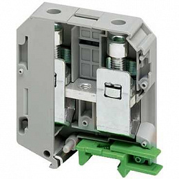 Клеммник винтовой на DIN-рейку 70 мм.кв. (серый), 2 точки подкл. Schneider Electric. Вид 1