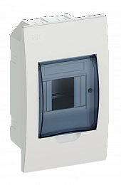 KREPTA 3 Корпус пластиковый ЩРВ-П-4 IP41 белый ИЭК. Вид 1