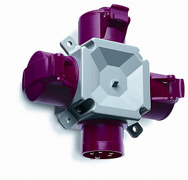 316 T6 Разветвитель на 3 направления 16A, 3P+E, IP44 ABB. Вид 1