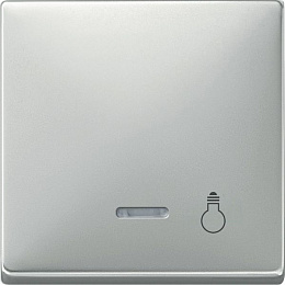 Клавиша с окош.для св.инд. и маркировкой"свет", sd (сталь) Merten Schneider Electric. Вид 1