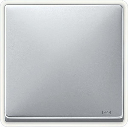 Клавиша 1-клавишного выключателя IP44, sd (алюминий) Merten Schneider Electric. Вид 1