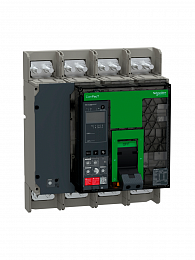 NS1000H Автоматический выключатель 4-полюсный, 1000А, MIC 5.0E, 70 kA Schneider Electric. Вид 1