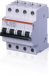 S203MT K2NA Автоматический выключатель 3P+N, 2А, 10kA (хар-ка K) ABB. Вид 1